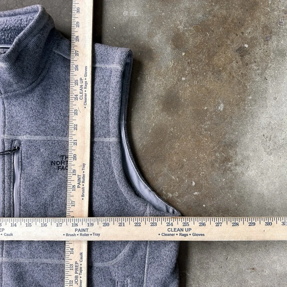 The North Face Gordon Lyons Vest Mens XL Gray Fleece Full Zip Outdoors NWT